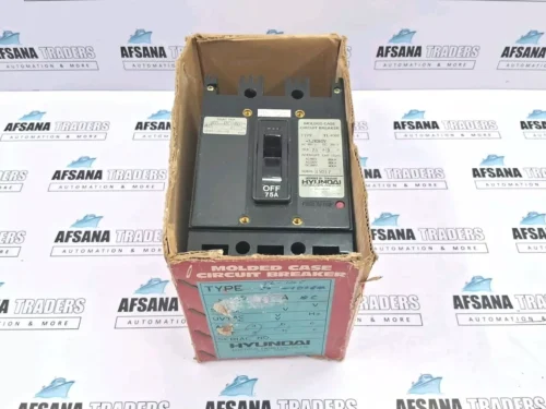 HYUNDAI ELECTRIC TL-100E 75A 3POLE MOLDED CASE CIRCUIT BREAKER