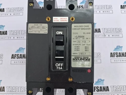 HYUNDAI ELECTRIC TL-100E 75A 3POLE MOLDED CASE CIRCUIT BREAKER - Image 9