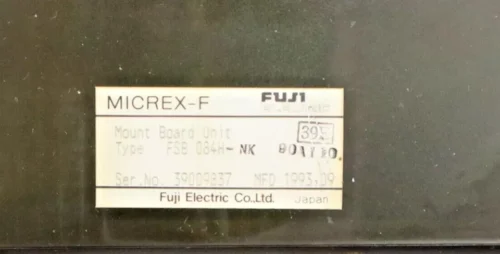 Fuji Electric Micrex-f FSB 084H-NK Mount Board Unit 39009837 - Image 3