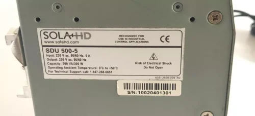 Sola SDU 500-5 Industrial UPS Power Supply input:230 v output:230v - Image 5