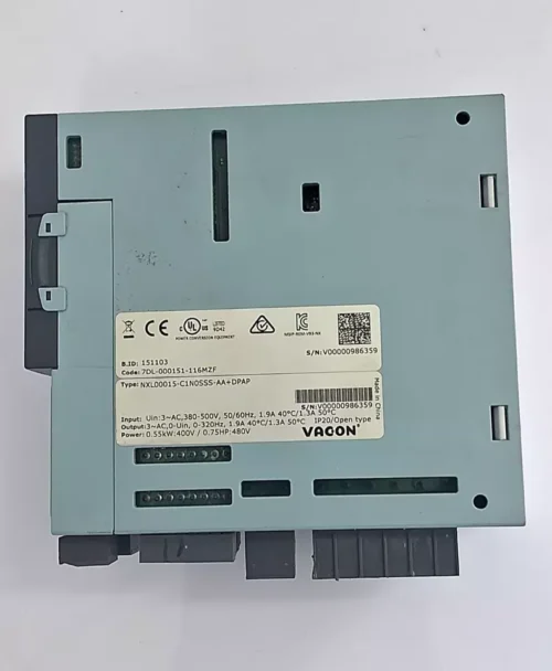 VACON NXL00015-C1N0SSS-AA+DPAP 0.55kW:400V/0.75HP:480V IP20/OPEN TYPE - Image 5