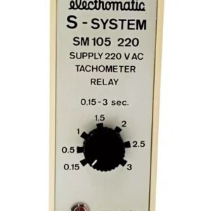 ELECTROMATIC S-SYSTEM SM 105 220 SUPPLY 220 V AC TACHOMETER RELAY NEW