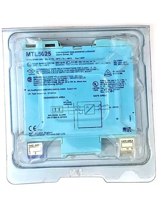 MTL MTL5025 LOW CURRENT LOOP POWERED SOLENOLD/ALARM DRIVER