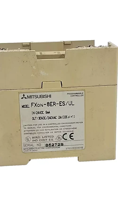 MITSUBISHI ELECTRIC FXon-8ER-ES/UL PLC WITHOUT LID - Image 6