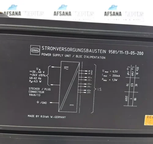 STAHL 9581/11-13-05-200 POWER SUPPY UNIT ICS MUX - Image 9