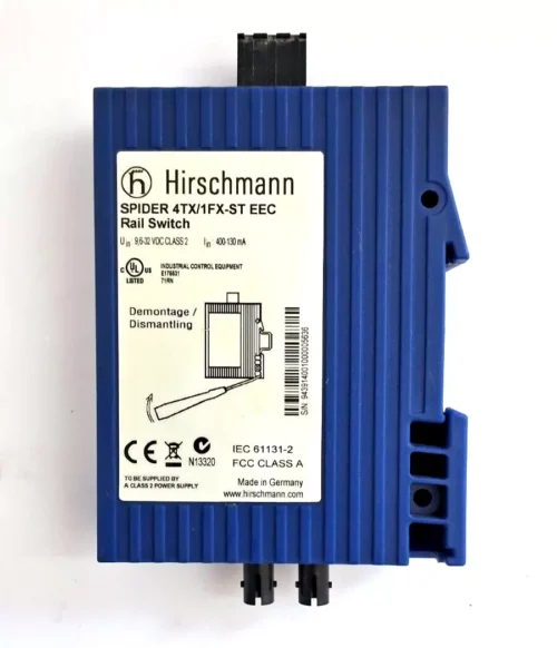 HIRSCHMANN SPIDER 4TX/1FX-ST EEC RAIL SWITCH