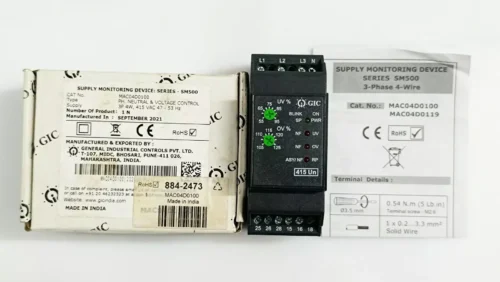 GIC PHASE LOSS VOLTAGE MONITORING SERIES SM500, For Control Panel