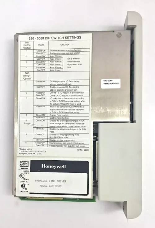 HONEYWELL 620-0088 PARALLEL LINK DRIVER MODULE - Image 6