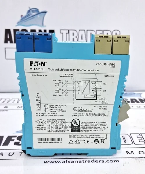 EATON MTL 5516C 2CHANNEL SWITCH/PROXIMITY DETECTOR INTERFACE