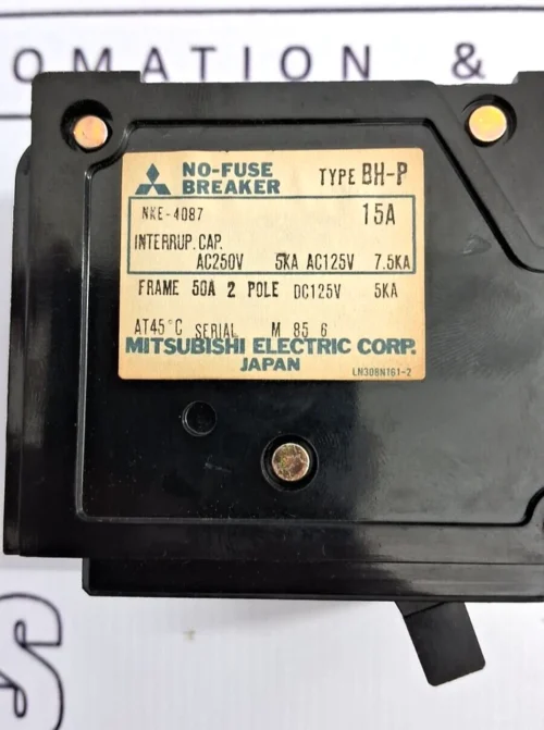 MITSUBISHI ELECTRIC BH-P NO-FUSE BREAKER 15A - Image 8