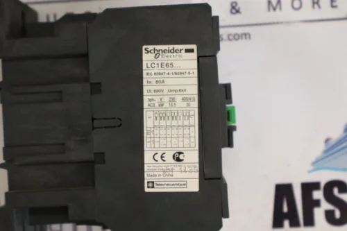 SCHNEIDER ELECTRIC LC1E65 CONTACTOR 220V COIL - Image 7