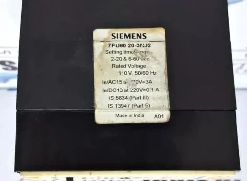 SIEMENS 7PU60 20-3NJ2 STAR DELTA TIMER - Image 9