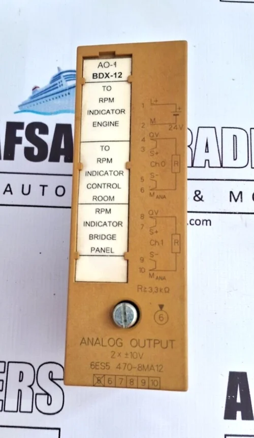 SIEMENS SIMATIC S5 6ES5 470-8MA12 ANALOG OUTPUT MODULE