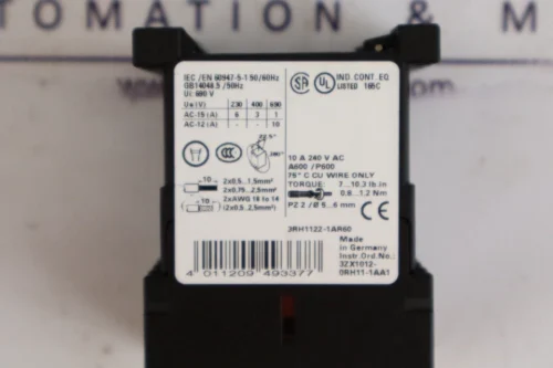 Siemens 3RH1122-1AR60 Contactor Relay 10A 240V AC - Image 7