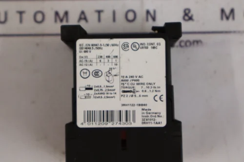 Siemens 3RH1122-1BB40 Contactor Relay 10A 240V AC - Image 8