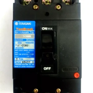 TERASAKI TEMBREAK XE50NN NON AUTOMATIC TRIP 50A 3 POLES