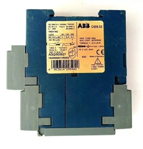 ABB C505.02 1SAR600011R0002 THERMISTOR MOTOR PROTECTION RELAY
