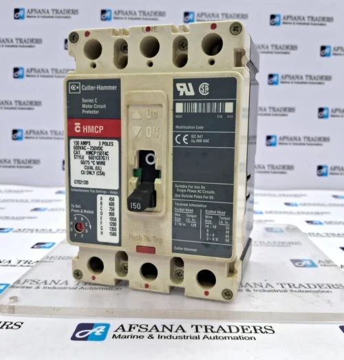 CUTLER-HAMMER | HMCPS | HMCP150T4C | SER C | 150A 3P | MOTOR CIRCUIT PROTECTOR