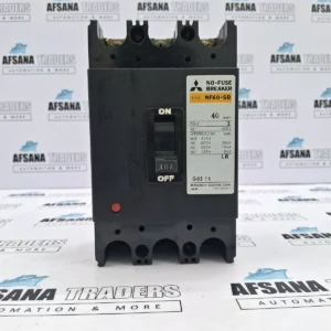 Mitsubishi nf60-sb no-fuse breaker 40 amp 3-pole 500v