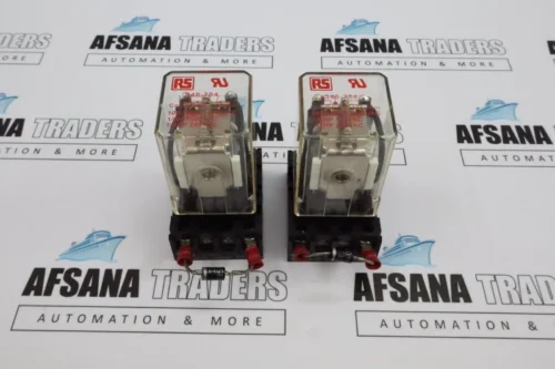 2x Rs 348-784 relay 24Vdc 475ohm coil with sockets