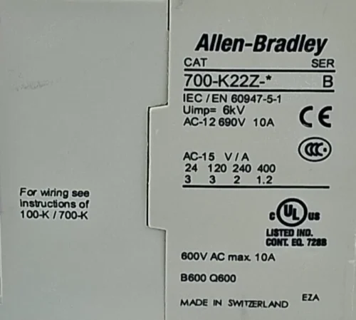 Allen bradley 700-k22z-za 220v dc control relay series B - Image 9