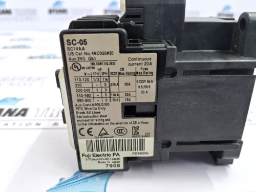 Fuji electric SC-05[13] magnetic contactor sc14aa 200-240V 50/60HZ 20A - Image 8