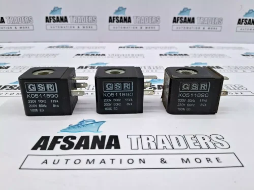 Lot of 3x Gsr k0511890 solenoid coil 230v 50/60Hz
