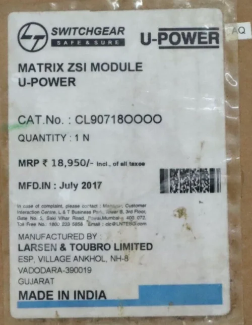 L&t cl907180000 zsi module u-power cl90718-matrix - Image 11