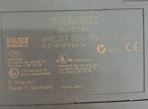 “PARTS” Siemens 6ES7 326-1BK01-0AB0 Input Module - Image 7