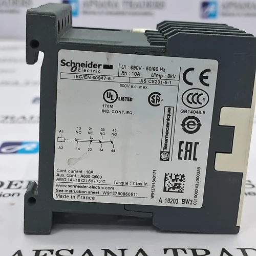 SCHNEIDER ELECTRIC | CA4KN 31BW3 | 24V | CONTROL RELAY - Image 8