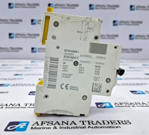 SCHNEIDER ELECTRIC | IC60N | D 2A | 400V~ | 2POLE | MINIATURE CIRCUIT BREAKER - Image 3