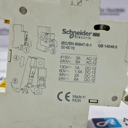 SCHNEIDER ELECTRIC | IC60N | D 4A | 2POLE | MINIATURE CIRCUIT BREAKER - Image 8