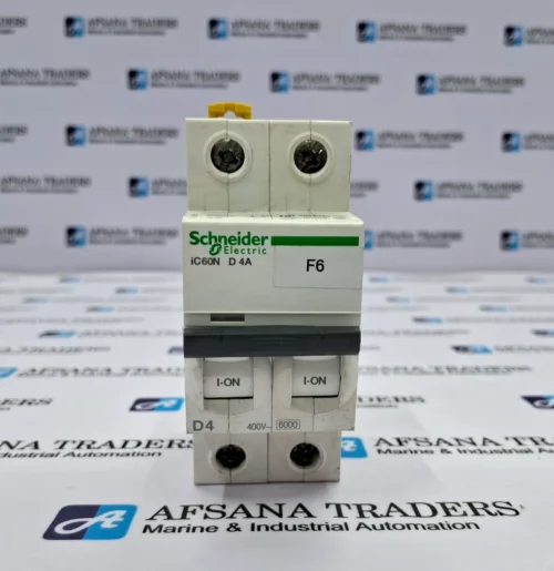SCHNEIDER ELECTRIC | IC60N | D 4A | 400V~ | 2POLE | MINIATURE CIRCUIT BREAKER