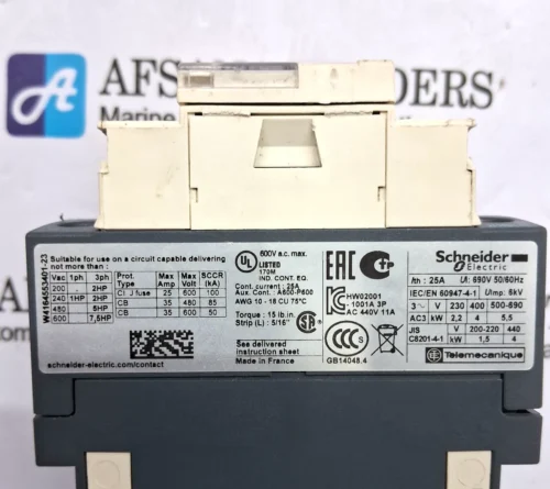 SCHNEIDER ELECTRIC | LC1D09BD | 24VDC | 25A | CONTACTOR - Image 8