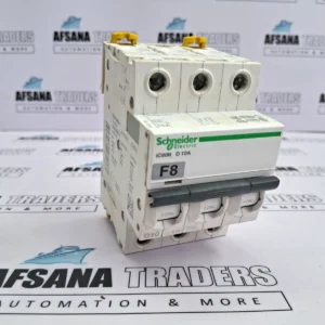 Schneider A9f75310 three pole mcb ic60n d 10a