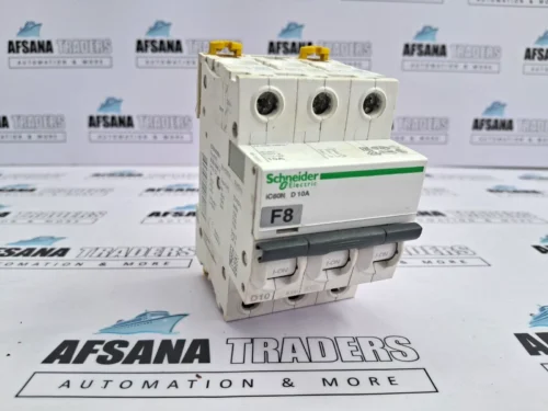 Schneider A9f75310 three pole mcb ic60n d 10a