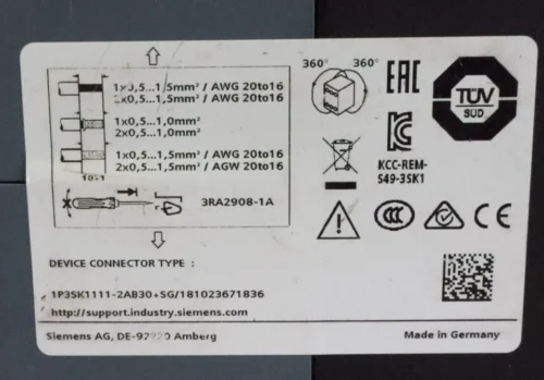Siemens 3sk1111-2ab30 safety relay sirius basic unit - Image 10