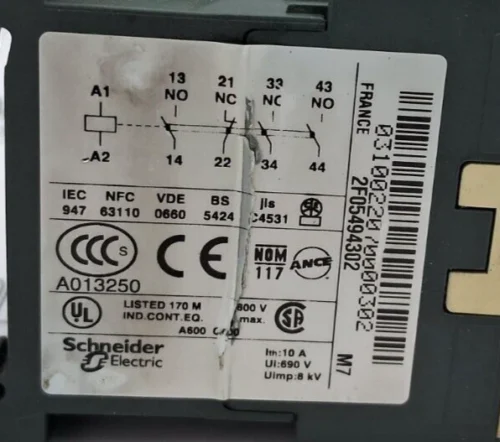 Telemecanique ca2kn31m7 control relay 220/230v 50/60hz - Image 9