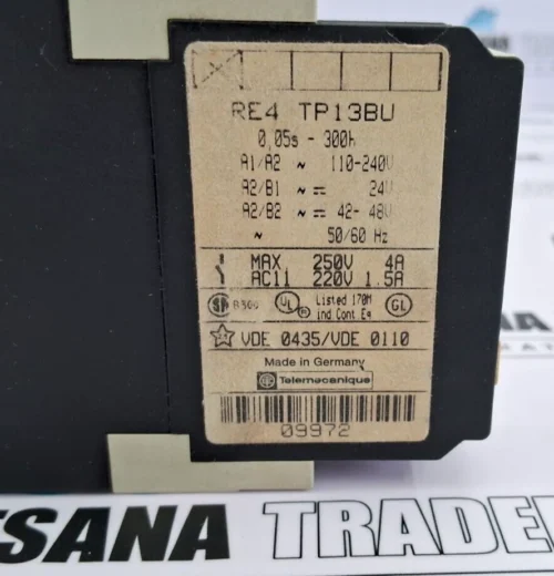 Telemecanique re4 tp13bu time delay relay 0,05s-300h - Image 9
