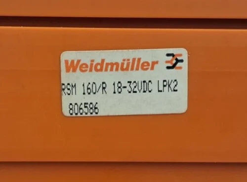 Weidmuller 806586 rsm 160/r 18-32vdc lpk2 relay module - Image 8