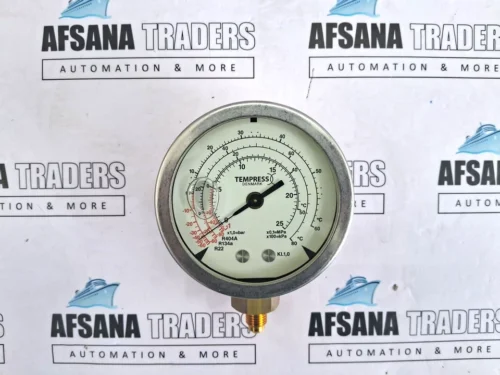 Tempress ki.1,0 m80-r49192 discharge pressure gauge, 80mm ¼”SAE down,-1/25bar - Image 4