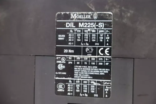 Moeller dil m225 / dil m225(-s) contactor 150-250v coil - Image 8