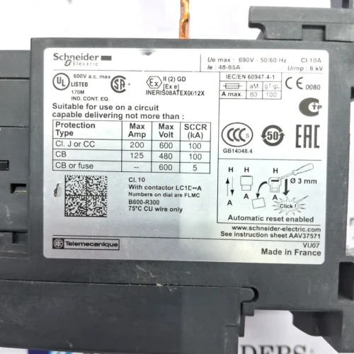 SCHNEIDER ELECTRIC | LRD365 | 48-65A | OVERLOAD RELAY - Image 8