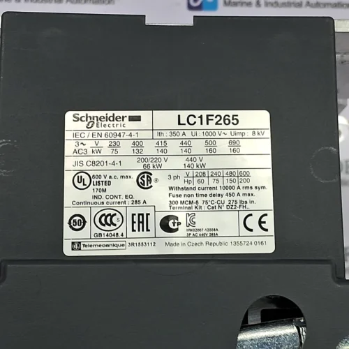 SCHNEIDER ELECTRIC | LC1F265 | LADN22 | LX1FH4402 | 350A | CONTACTOR499.00 - Image 9