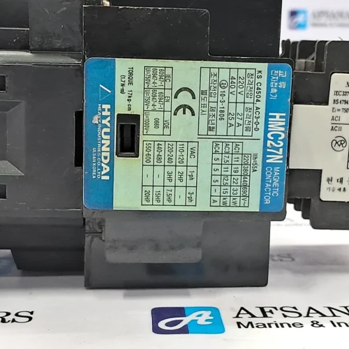 HYUNDAI | HMC27N | HAB22 | 55A | MAGNETIC CONTACTOR WITH AUXILIARY - Image 9