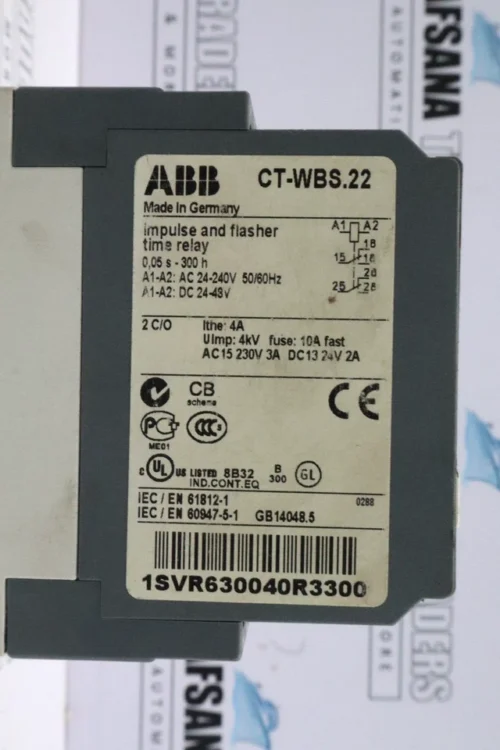 Abb ct-wbs.22 impulse and flasher time relay 1svr630040r3300 230v - Image 8