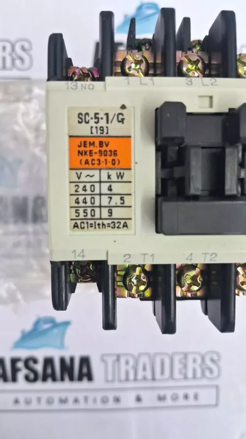 Fuji SC-5-1/G(19), 4gc0h0 Magnetic Contactor 20a Dc24v - Image 3