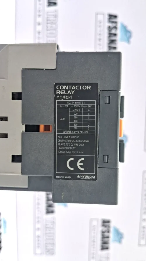 Hyundai electric umt22 auxiliary contactor relay 20a - Image 9