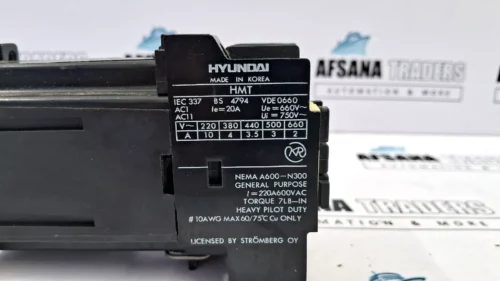 Hyundai hmt 31 control relay 220A 600VAC - Image 9