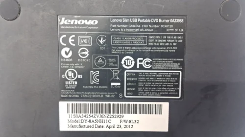 Lenovo dy-8a5nh11c slim usb portable dvd burner rw - Image 10